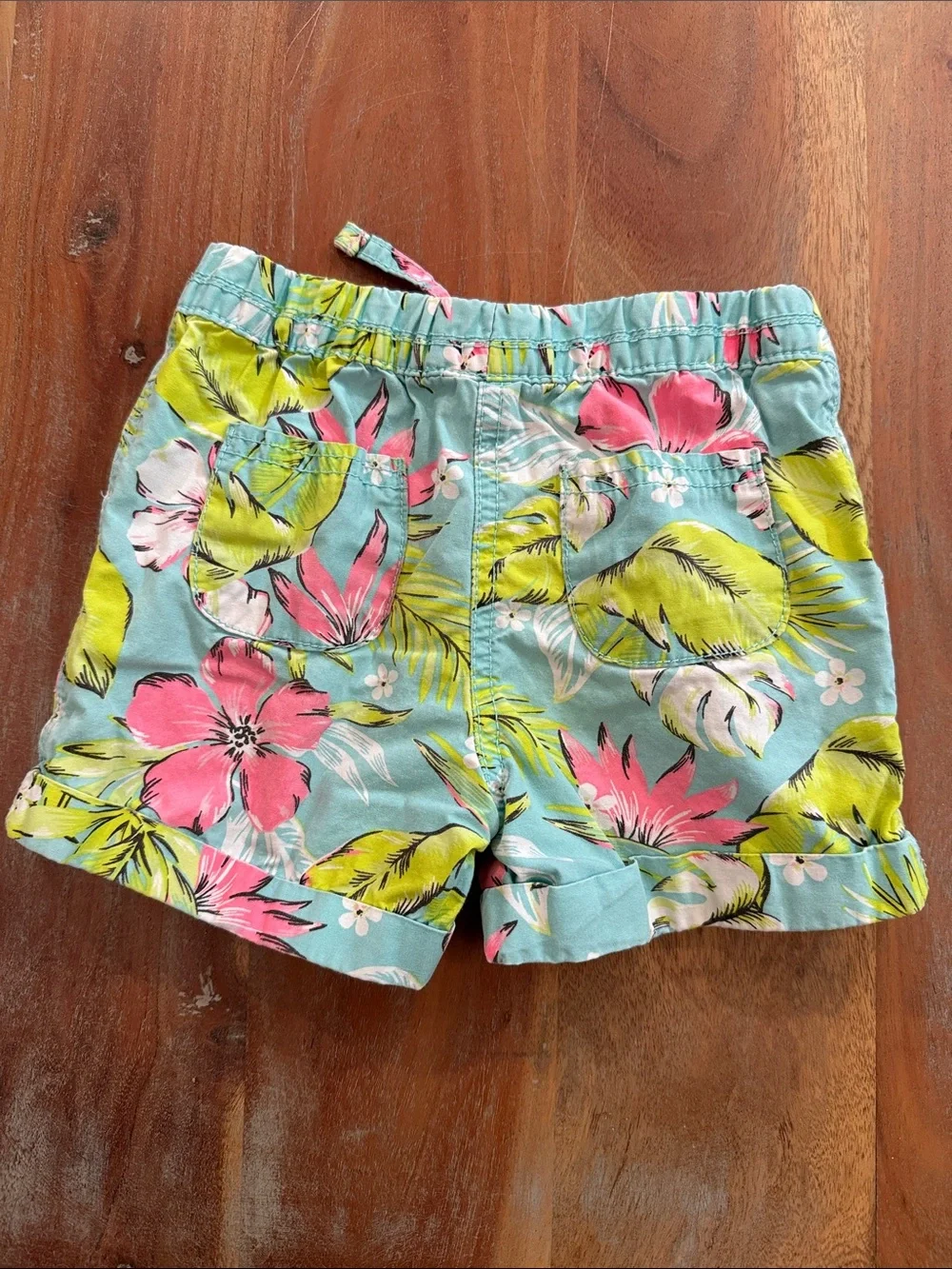 Carter’s Green Blue Floral Shorts size 4